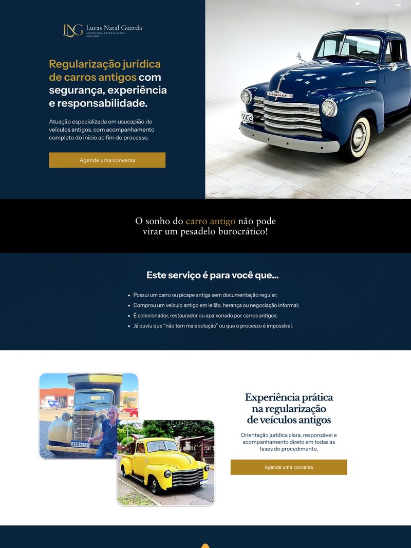 Site de Lucas Natal Guarda Advocacia